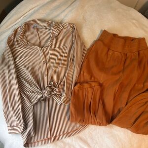 Baggy Free People Beach Harem Pant Set, fits almost all sizes!